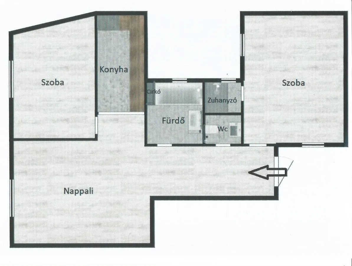 Apartment With 2 Bedrooms Near Gellert Thermal Bath Будапешт